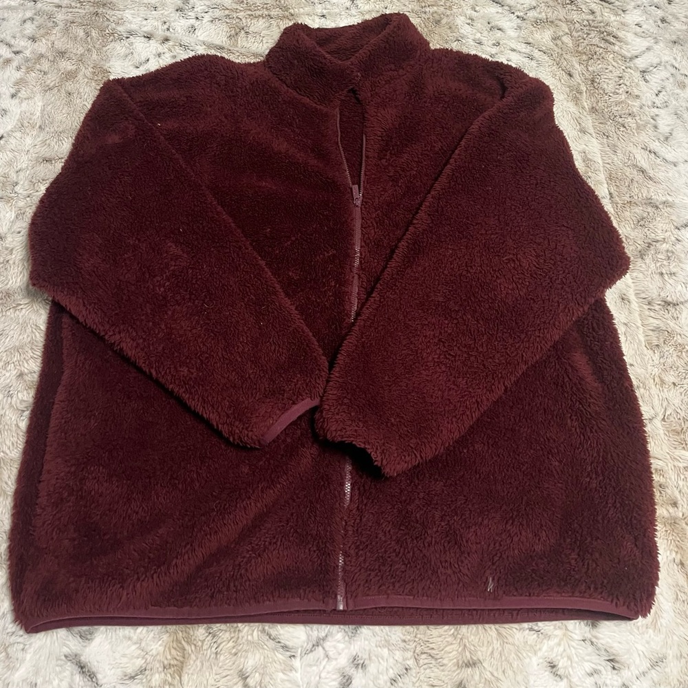 Burgundy Fleece